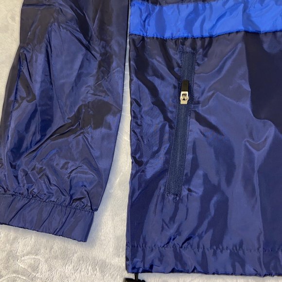 NBA Mens Hooded Windbreaker Jacket White Blue Red Size Large‎ Full Zip - Picture 9 of 10